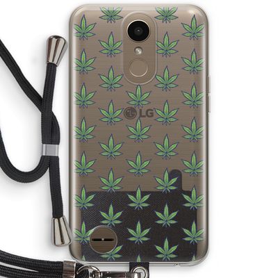 Weed: LG K10 (2017) Transparant Hoesje met koord