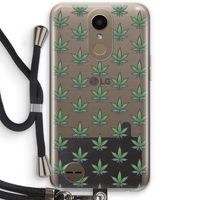 Weed: LG K10 (2017) Transparant Hoesje met koord