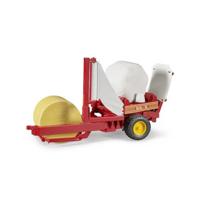 Bruder tractor aanhanger strobalen wikkelaar