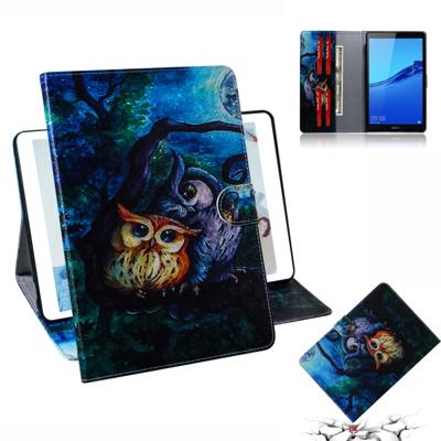 Olie uil patroon horizontale Flip lederen case voor Huawei MediaPad M5 Lite 8/Honor tab 5 met houder & Card slot & portemonnee