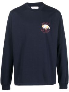 Palmes Sweater met logoprint - Blauw