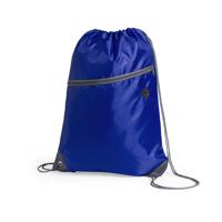 Gymtas - blauw - sport rugtas - 8 liter - 44 cm - met extra voorvakje - polyester - rugzak Gymtas - blauw - sport rugtas - 8 liter - 44 cm - met extra voorvakje - polyester - rugzak