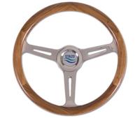 Stazo Stuurwiel 57 Teak/rvs 35 Cm Vaste Naaf Default