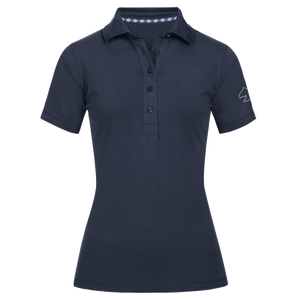 ELT Flensburg Polo donkerblauw maat:s