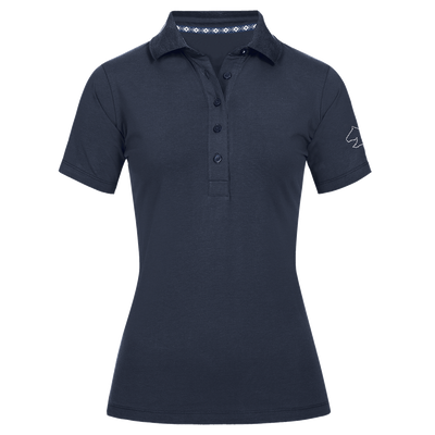 ELT Flensburg Polo donkerblauw maat:s