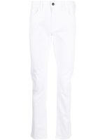 Armani Exchange jean slim à patch logo - Blanc