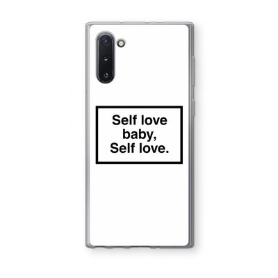 Self love: Samsung Galaxy Note 10 Transparant Hoesje