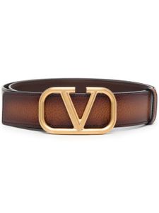 Valentino Garavani ceinture à boucle VLOGO - Marron