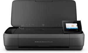 HP OfficeJet 250 All-in-One Multifunctionele printer Inkjet Kleur A4 Printen, scannen, kopiëren Werkt op een accu, WiFi, ADF