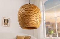 Handgemaakte hanglamp ORGANIC LIVING 35cm naturel gemaakt van bamboe hout - 40578