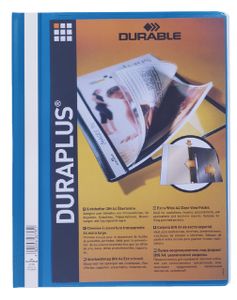 Snelhechtmap Durable Duraplus A4 blauw