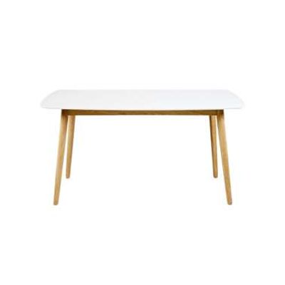 Eetkamertafel Ulfborg - wit - 80x150x75,5 cm - Leen Bakker