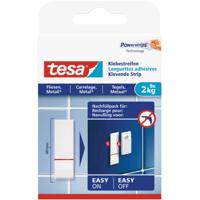 Tesa Powerstrips - 18x st - voor tegels/metaal - plakstrips - dubbelzijdig - zelfklevend