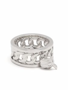 Karl Lagerfeld bague Ikonik Charm Karl - Argent