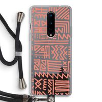 Marrakech Pink: OnePlus 8 Transparant Hoesje met koord