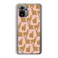 Alpacas: Xiaomi Redmi Note 10S Transparant Hoesje Alpacas: Xiaomi Redmi Note 10S Transparant Hoesje