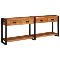 Wandtafels 2 pcs Bruin 200 x 33 x 75 cm Massief acaciahout