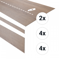 Douwes Dekker - PVC complete traptreden set Gemberkoek 152,4cm (PVC)