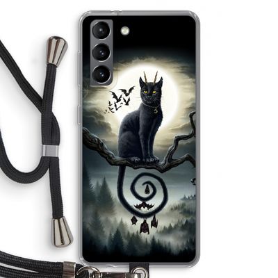 Moonlight Companions: Samsung Galaxy S21 Transparant Hoesje met koord