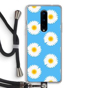 Margrietjes: OnePlus 8 Transparant Hoesje met koord
