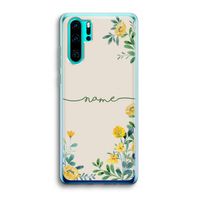 Gele bloemen: Huawei P30 Pro Transparant Hoesje