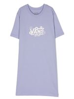 Vans Kids robe fleurie à logo imprimé - Violet