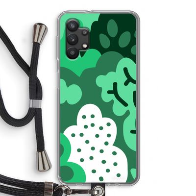 Bushes: Samsung Galaxy A32 5G Transparant Hoesje met koord