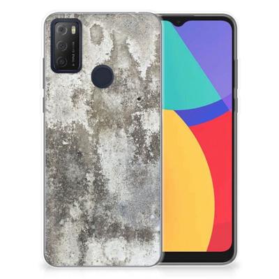 Alcatel 1S (2021) | TPU | Siliconen hoesje | Beton Print