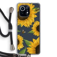 Sunflower and bees: Xiaomi Mi 11 Transparant Hoesje met koord