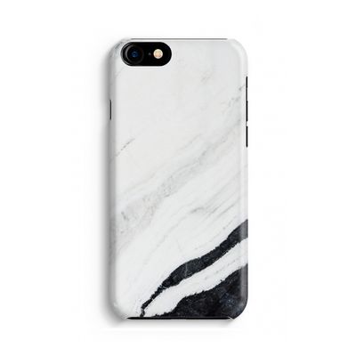 Elegante marmer: Volledig geprint iPhone SE 2020 Hoesje