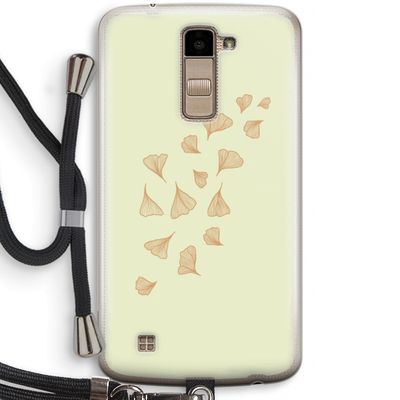 Falling Leaves: LG K10 (2016) Transparant Hoesje met koord