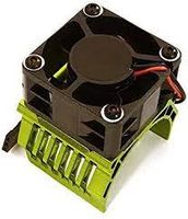 Integy 42mm Motor Heatsink & 40x40mm Cooling Fan 16k rpm - 1/10 Traxxas & Arrma - Groen