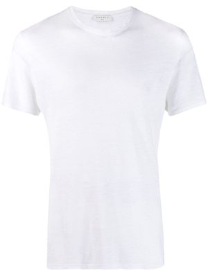 SANDRO t-shirt en lin - Blanc