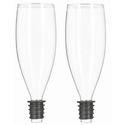 Cepewa Champagnefles schenkdop champagneglas - 2x - Gadgets - funkado - vrijgezellenfeest - moederda