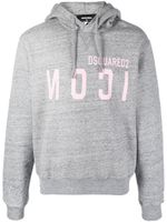 DSQUARED2 hoodie à logo Icon - Gris - thumbnail