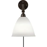 Gubi Bestlite BL7 Ø16 Wandlamp - Zwart & Porselein - thumbnail