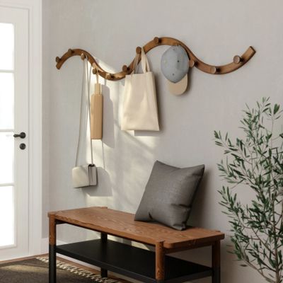 Umbra Slinka Binnen Jashaak Walnoot 4 stuk(s)