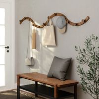 Umbra Slinka Binnen Jashaak Walnoot 4 stuk(s) - thumbnail