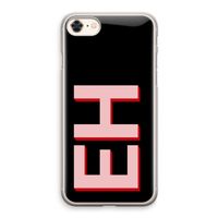 Monogram: iPhone 8 Transparant Hoesje