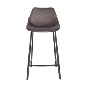 Dutchbone Franky barkruk H65 velvet grey
