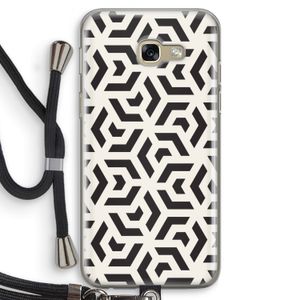 Crazy pattern: Samsung Galaxy A5 (2017) Transparant Hoesje met koord