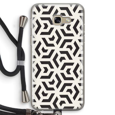 Crazy pattern: Samsung Galaxy A5 (2017) Transparant Hoesje met koord