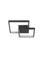 Highlight Plafondlamp Piazza vierkant B  32 cm zwart - thumbnail