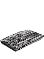 Missoni Home serviette de plage à motif zigzag - Noir