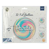 Folat BV 3d folieballon &apos;party&apos; 56cm