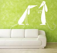 Sticker decoratie honden