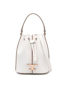 Tod's sac seau T Timeless en cuir - Blanc