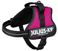 Julius k9 Power-harnas / tuig voor labels fuchsia