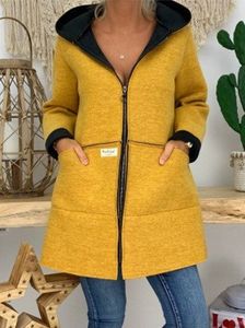 Casual Hooded Other Coat