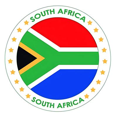 Zuid-Afrika vlag print bierviltjes